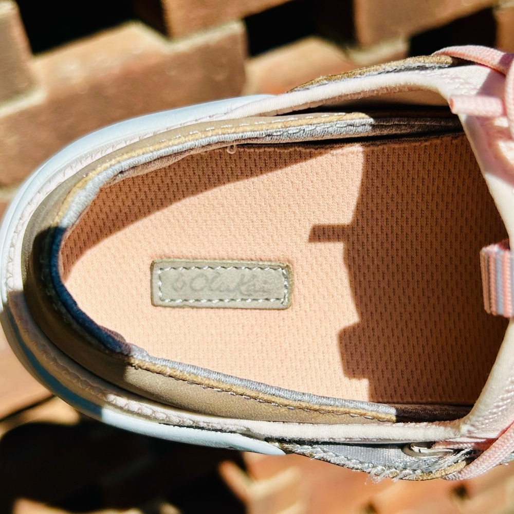 OLUKAI Pearl Blush/Pale Grey Miki Li Slip On Shoes Sneakers | Women's Size 7 - Picture 10 of 11